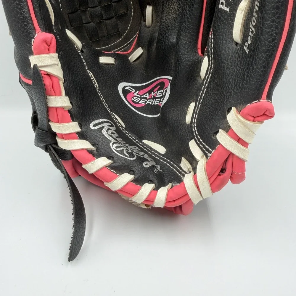 Rawlings Players Series 10.5 Inch Youth Baseball Glove Black Pink PL105PW RH